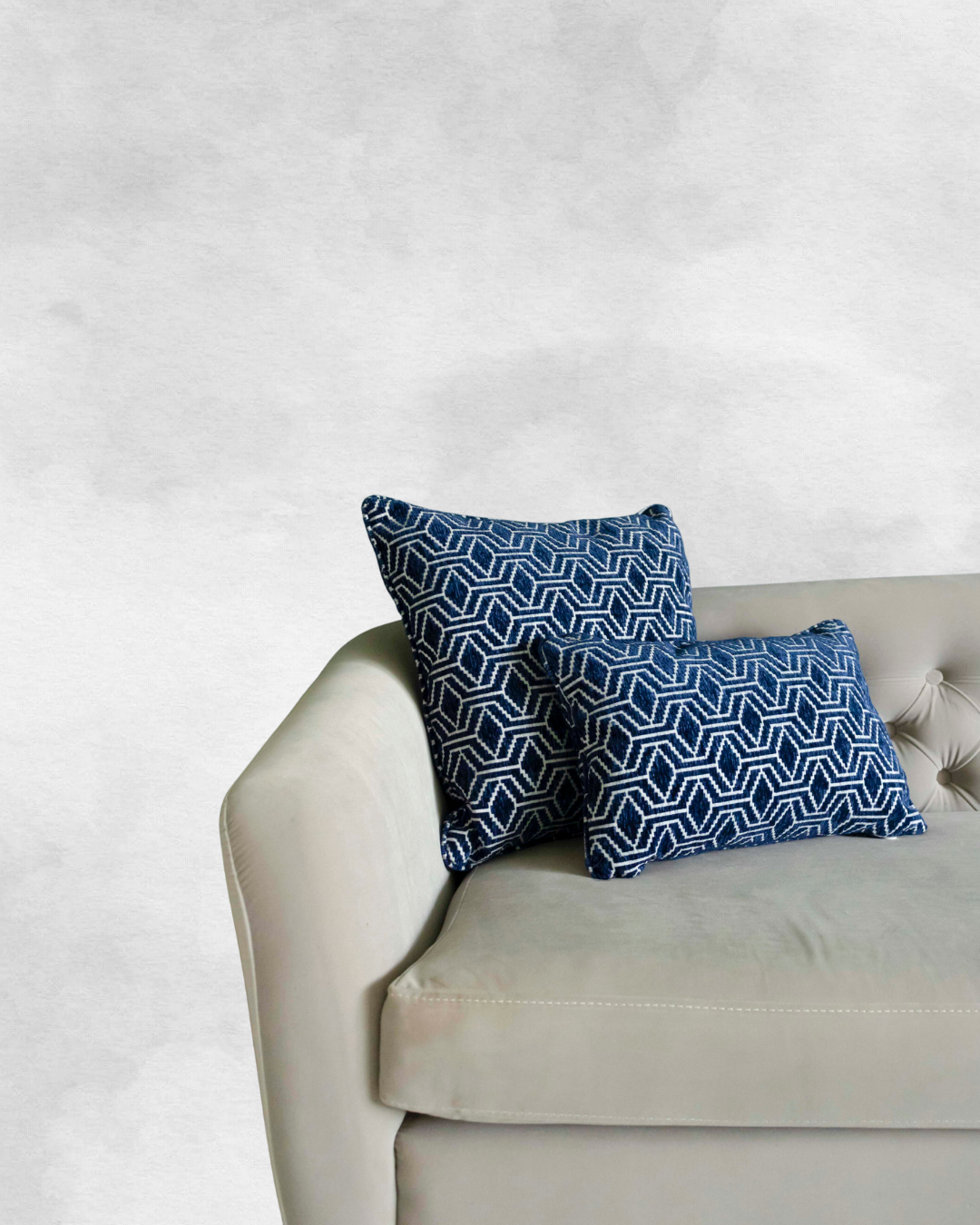 The Cushions Set - Navy Mosaic