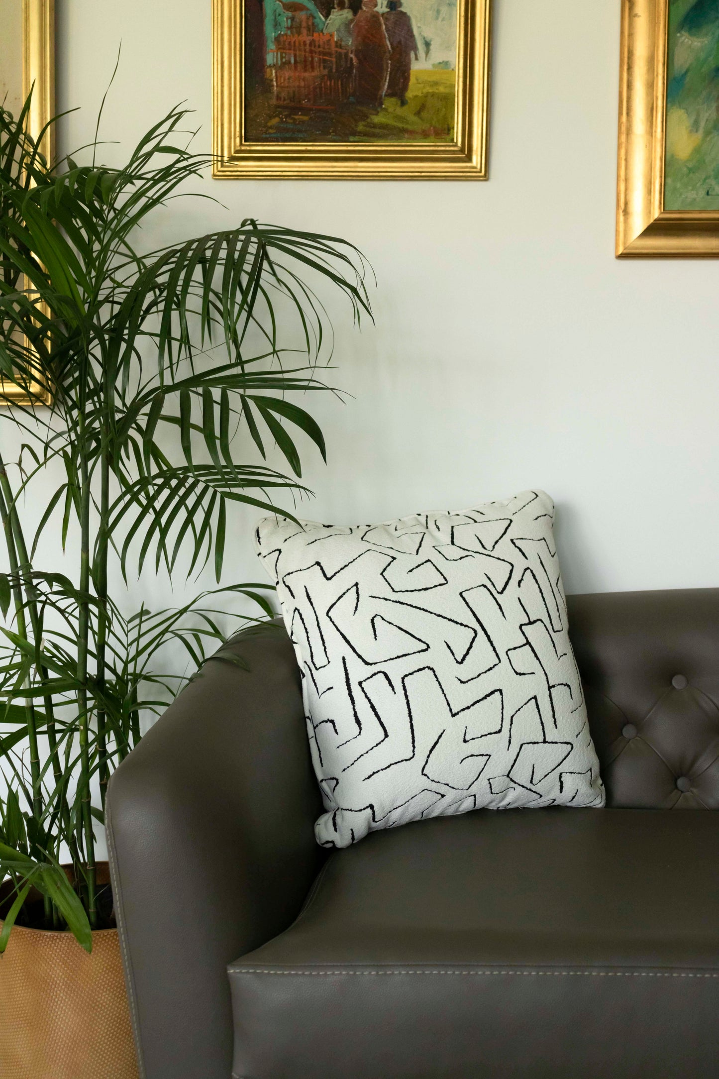 Midnight Maze Cushion