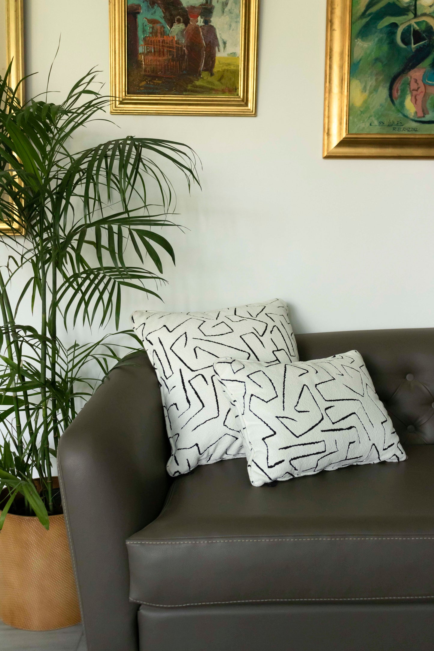 Midnight Maze Cushion